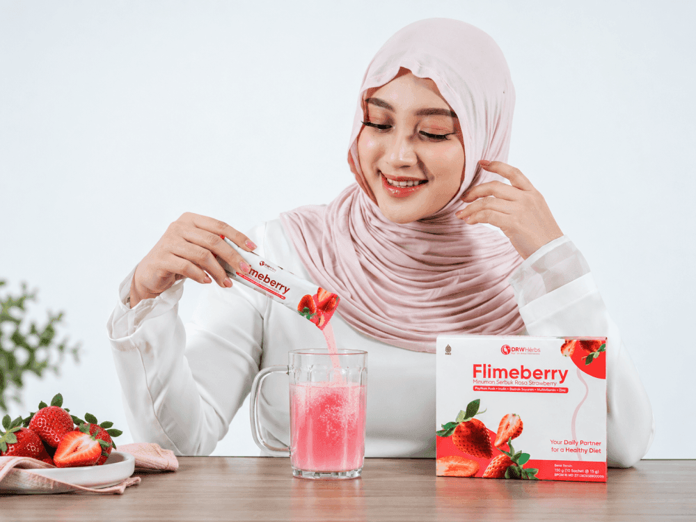 Nabila menikmati Flimberry